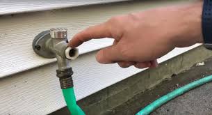 Leak Behind The Handle Of An Outdoor Faucet