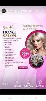 salon at home service at best in