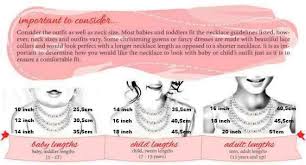 Baby And Child Necklace Sizes Edited Version I Improved