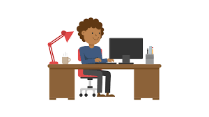 File:Black Man Working at his Desk Cartoon Vector.svg - Wikimedia Commons