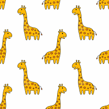 cute giraffe pattern for baby fabric