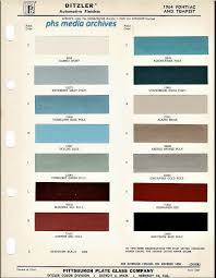 1964 65 Pontiac Special Order Paint Codes