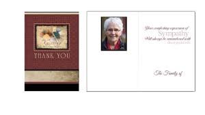 a funeral thank you card