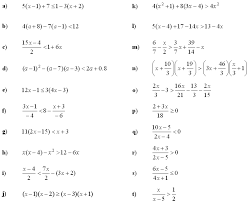 Math Exercises Math Problems Linear