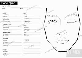 men face chart in black and white