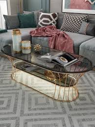 glass coffee table nordic minimalist