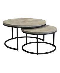 Drey Round Nesting Coffee Tables Set Of