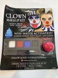 sealed halloween clown makeup kit face