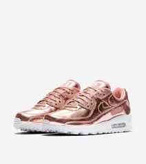 Rose gold nike shoes women rose gold Women S Air Max 90 Metallic Rose Gold Release Date Nike Snkrs Id