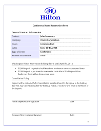 Hilton Sales Proposal Work Example