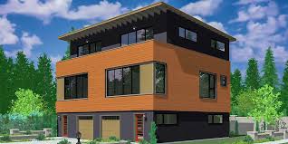 Modern Duplex House Plan 38021lb