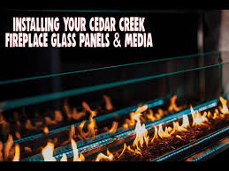 Cedar Creek Fireplace Glass Panels