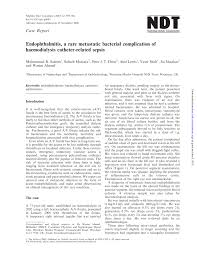 Pdf Endophthalmitis A Rare Metastatic Bacterial