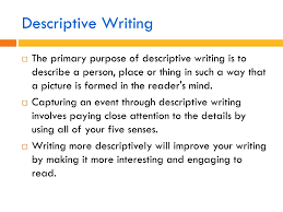 ppt descriptive writing powerpoint