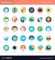 flat design icons for business royalty