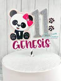 Panda Cake Topper gambar png