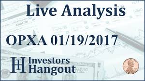 Opxa Stock Live Analysis 01 19 2017