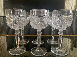 Heavy Cut Crystal Wine Glasses Crystal