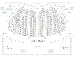 Main Stage Seating Map Athenaeum Theatre