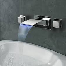 lucca led waterfall bathroom sink