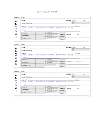Rent Receipt Form 5 Free Templates In Pdf Word Excel Download