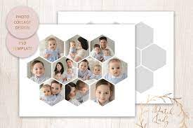 psd photo collage template 6 graphic