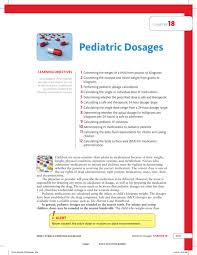 pediatric dosages coursewareobjects com