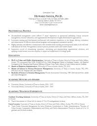 Manager Cv Example Hr Ph D
