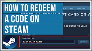 how to redeem a code on steam unlock