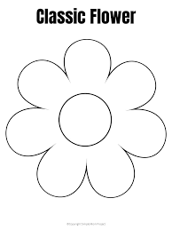 Think heart shapes, make them wide and not too long. Free Printable Flower Template Simple Mom Project