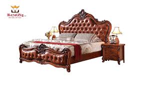 clic indian style luxury carving bed