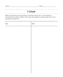 T Chart Sample Template Free Download Blank Fillable Flow