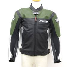 Berik Berwick Jacket Racing Jacket Leather Leather Jacket Green Black Men Outer Zip Zip Up Size 52 Higashiosaka Store