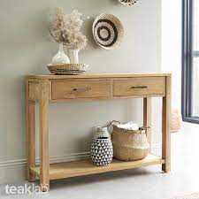 console table with 2 drawers and a