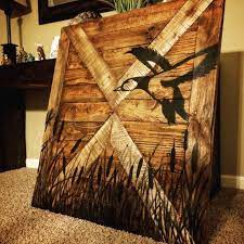 duck hunting wall decor wood sign
