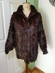 Brown Rabbit Fur Jacket Coat