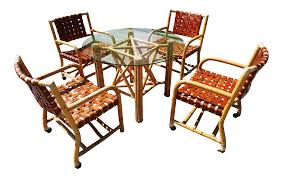 Patio high top dining sets. Vintage New Bamboo Dining Sets For Sale Chairish