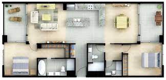 typical two bedroom apartment layout
