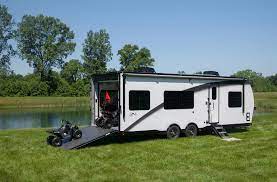 travel trailer toy haulers atc trailers