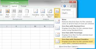 standard deviation bars in excel