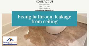 fixing bathroom leakage from ceiling