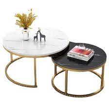 Coffee Tables Marble Texture Wooden