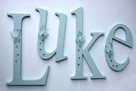 Wooden Letters Design Ideas Of For Baby Room Cute Making