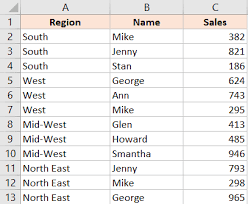 select non adjacent cells in excel
