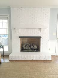 White Painted Brick Fireplace Hot