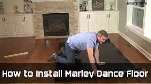 how to install marley dance floors over