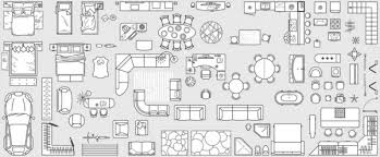 502 icons furniture layout vector