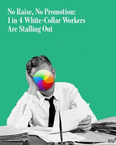 frustrated worker with no advancement