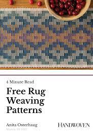 free rug weaving patterns handwoven
