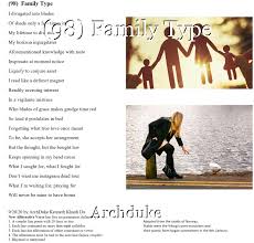 98 family type poem by archduke